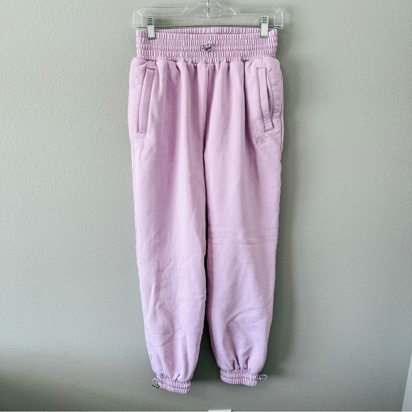For Love & Lemons Josie Pink/Purple Jogger Sweatpants Lounge Small - Picture 3 of 15